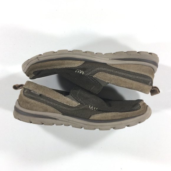 Skechers Relaxed Fit Superior Milford Slip On Shoes Mens Size 12 Tan Brown 64365 main image 5